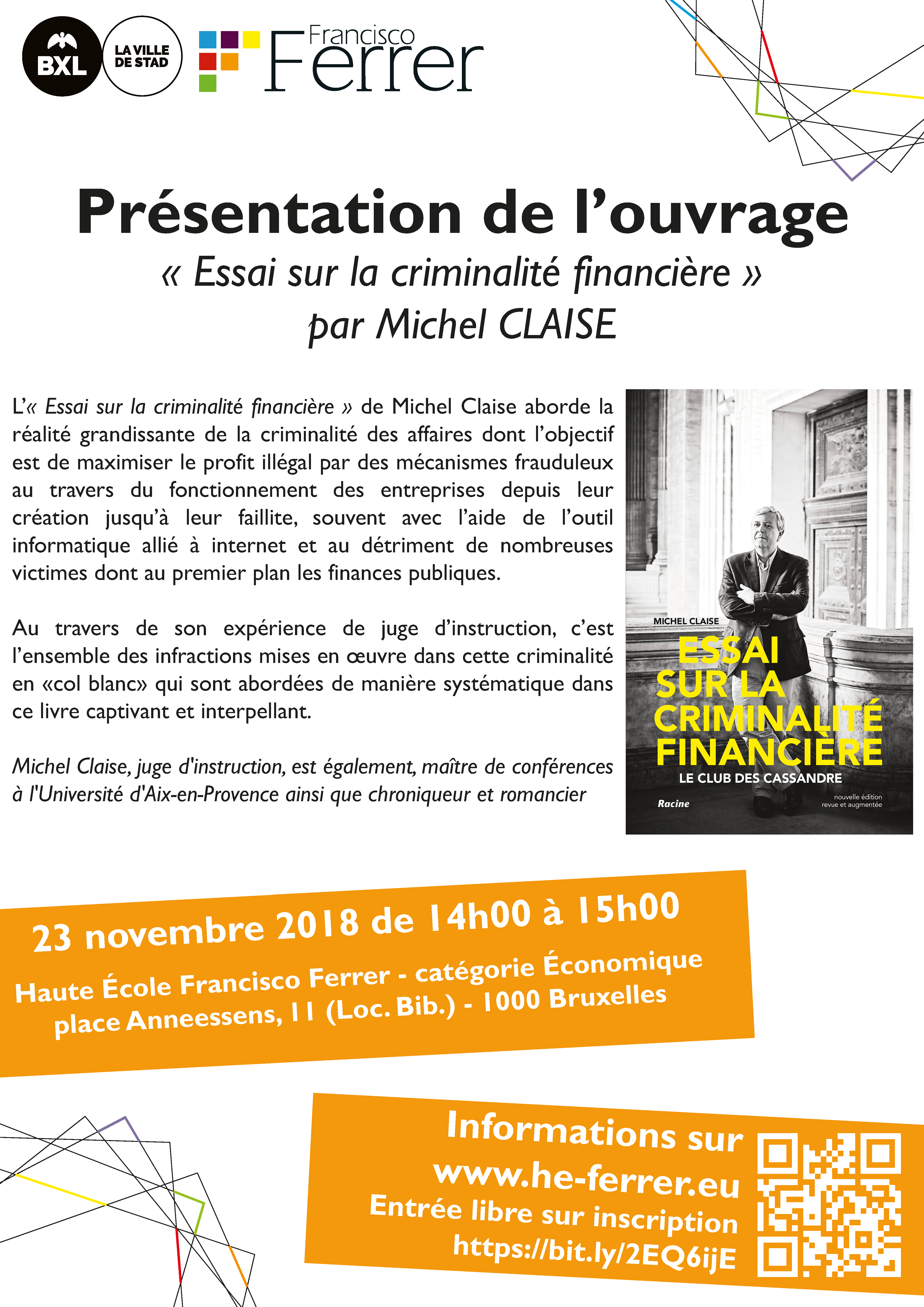Présentation livre de Michel Claise